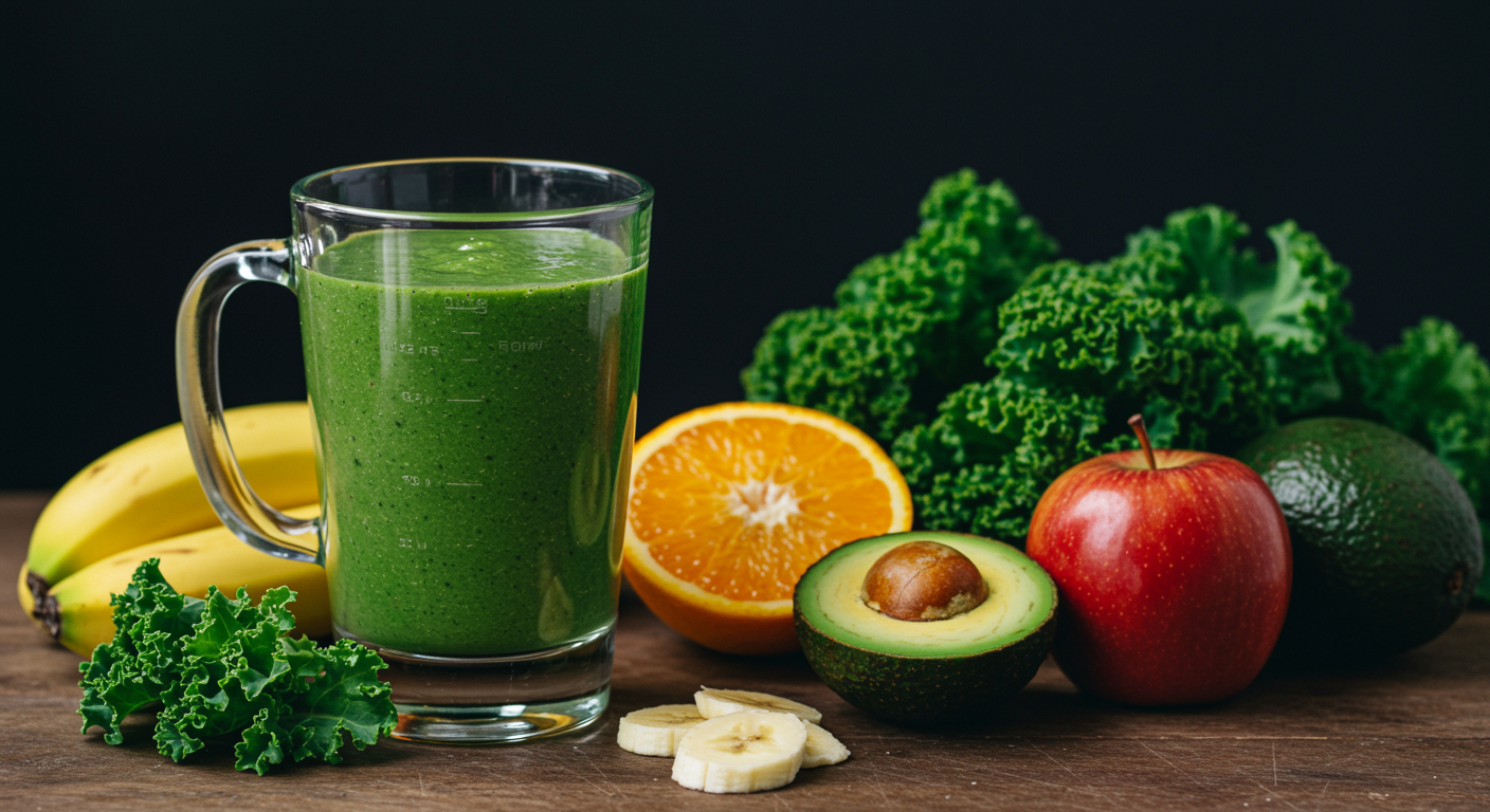 Przepis na smoothie warzywne z jarmużem – zdrowy napój krok po kroku