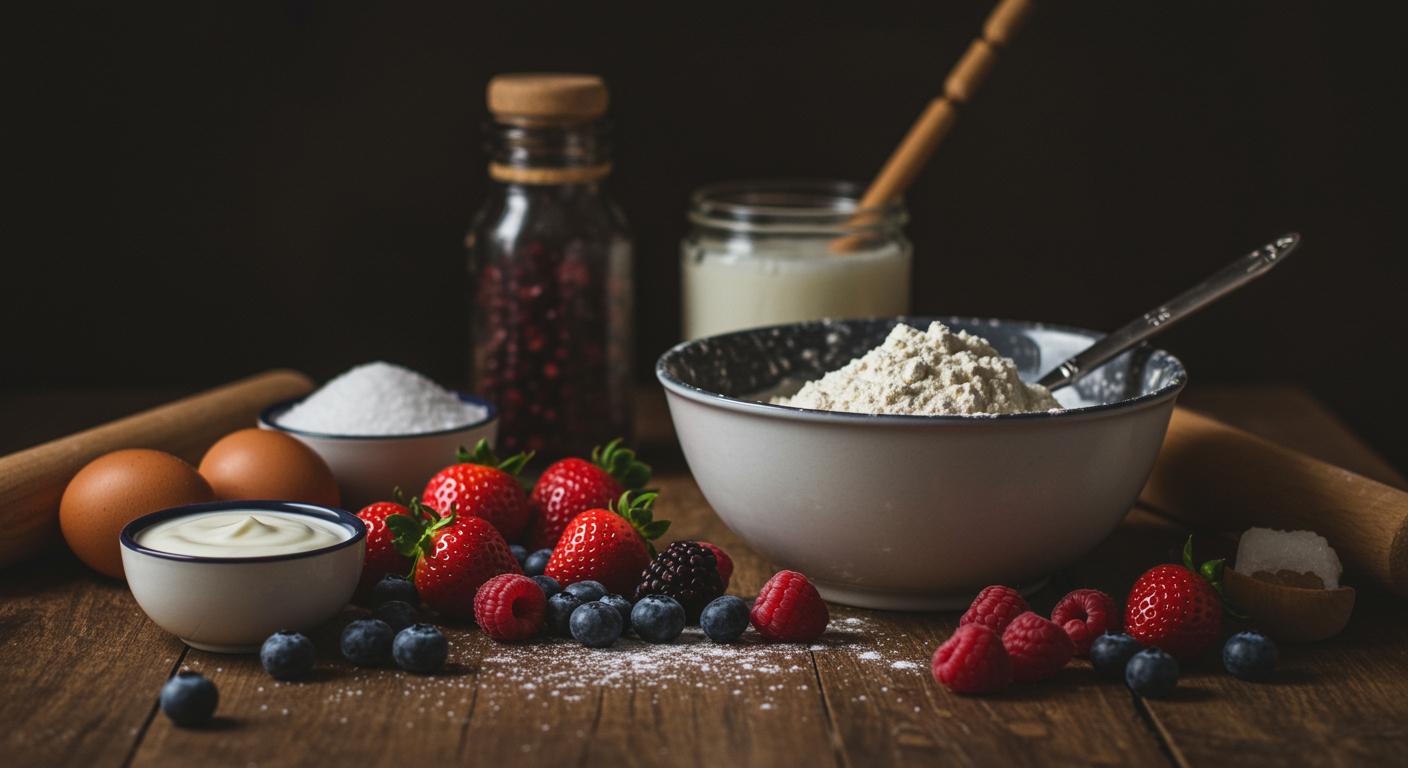 Przepis na domowe ciasto jogurtowe z owocami krok po kroku – szybki deser